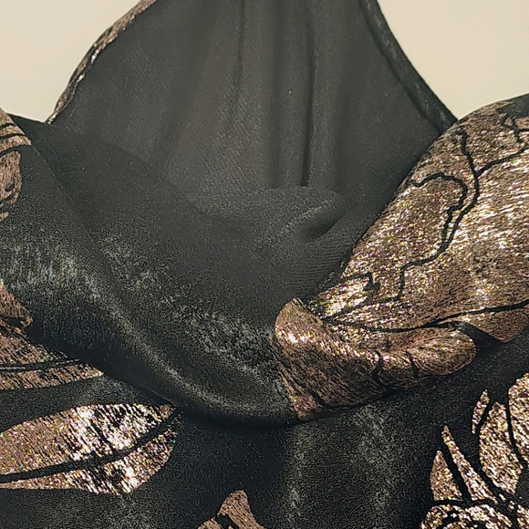 Midnight Bakery Luxurious Black and Pink Floral Chemise / Pijama Size M - Picture 16 of 16